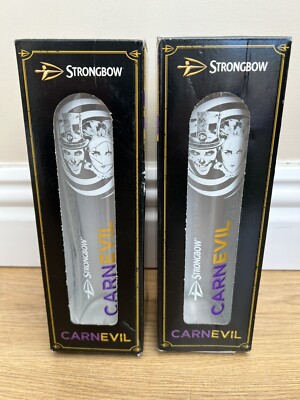 2 Strongbow Cider Carnevil Pint Glass Halloween In Gift Box - Dark Fruit