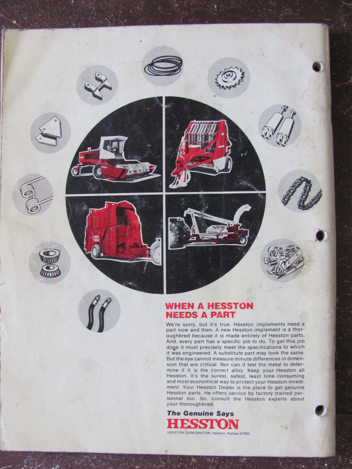 Hesston 6400 Windrower Operators Manual