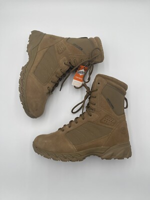 Smith & Wesson 810203 8'' Breach 2.0 Coyote Side-Zip Waterproof Boots Men s 12W