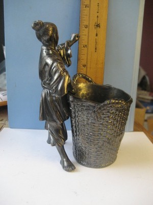 SCARCE DERBY SILVER CO-CT SAMURAI WARRIOR MATCH/TOOTHPICK HOLDER/CHINA?/JAPAN?