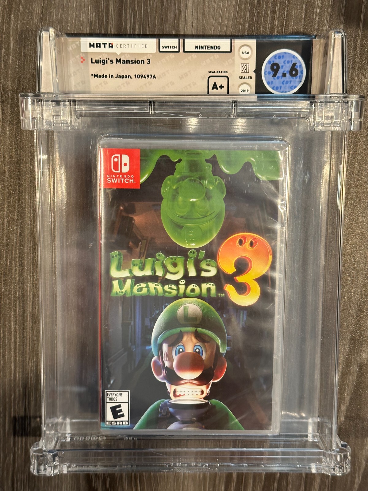 Luigi's Mansion 3 Nintendo Switch, New Sealed GRADED WATA