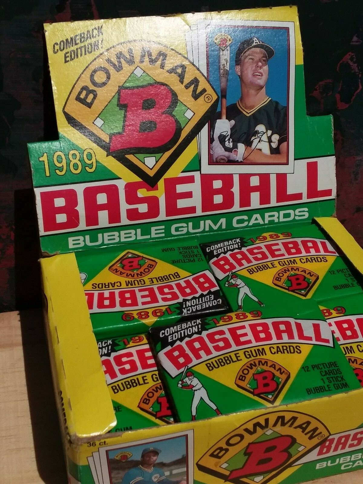 1989 Bowman come back Edition baseball cards case