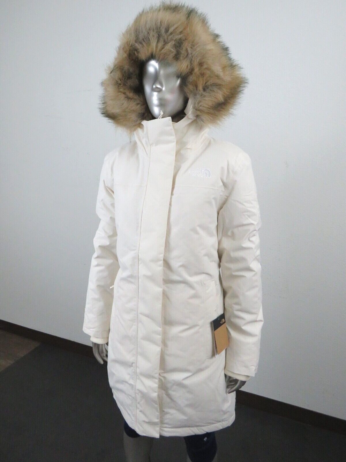 Pre-owned The North Face Womens  Tnf Arctic Parka Down Warm Winter Jacket - White
