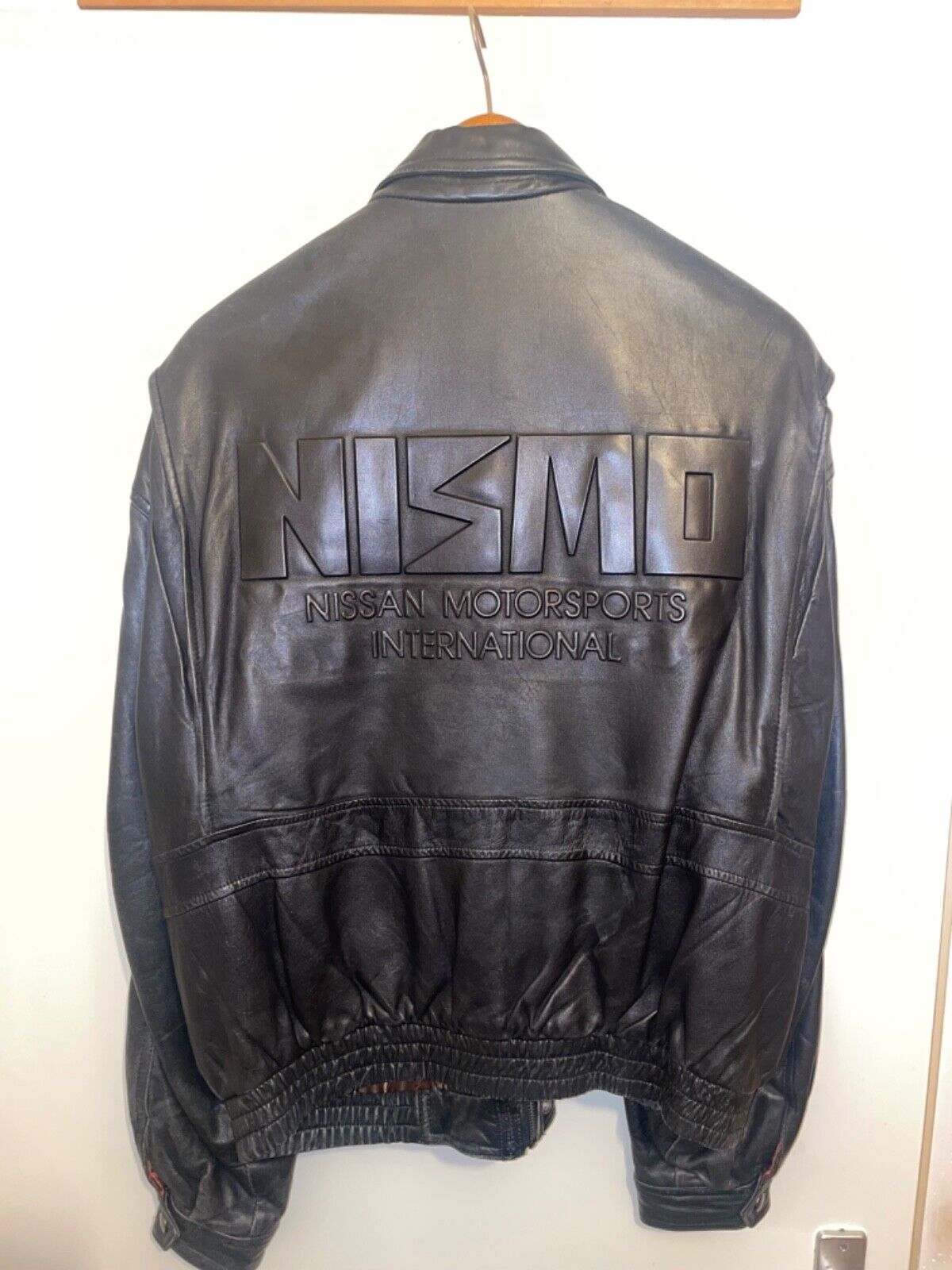 NISMO OLD LOGO LEATHER JACKET Rare Windbreaker Vintage 90s NISMO OLD LOGO LEATHER JACKET Rare Windbreaker Vintage 90s