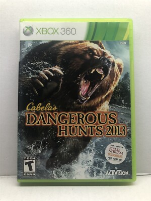 Cabela's Dangerous Hunts 2013 (Xbox 360, 2012) Complete Tested Working Free Ship