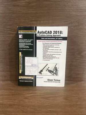 AutoCAD 2018: A Problem-Solving - Paperback, by Prof. Sham Tickoo 
