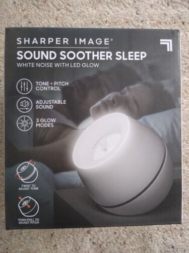 Sharper Image Sound Soother Sleep White Noise with LED Glow.