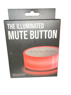 NEW MuteMe -The Illuminated Mute Button Works with: Zoom, Microsoft Teams & More