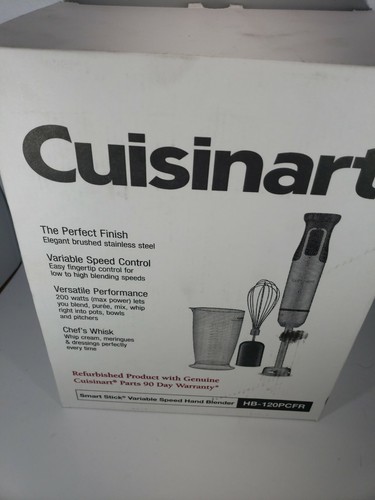 Cuisinart Smart Stick Variable Speed Hand Blender (Renewed) HB-120PCFR
