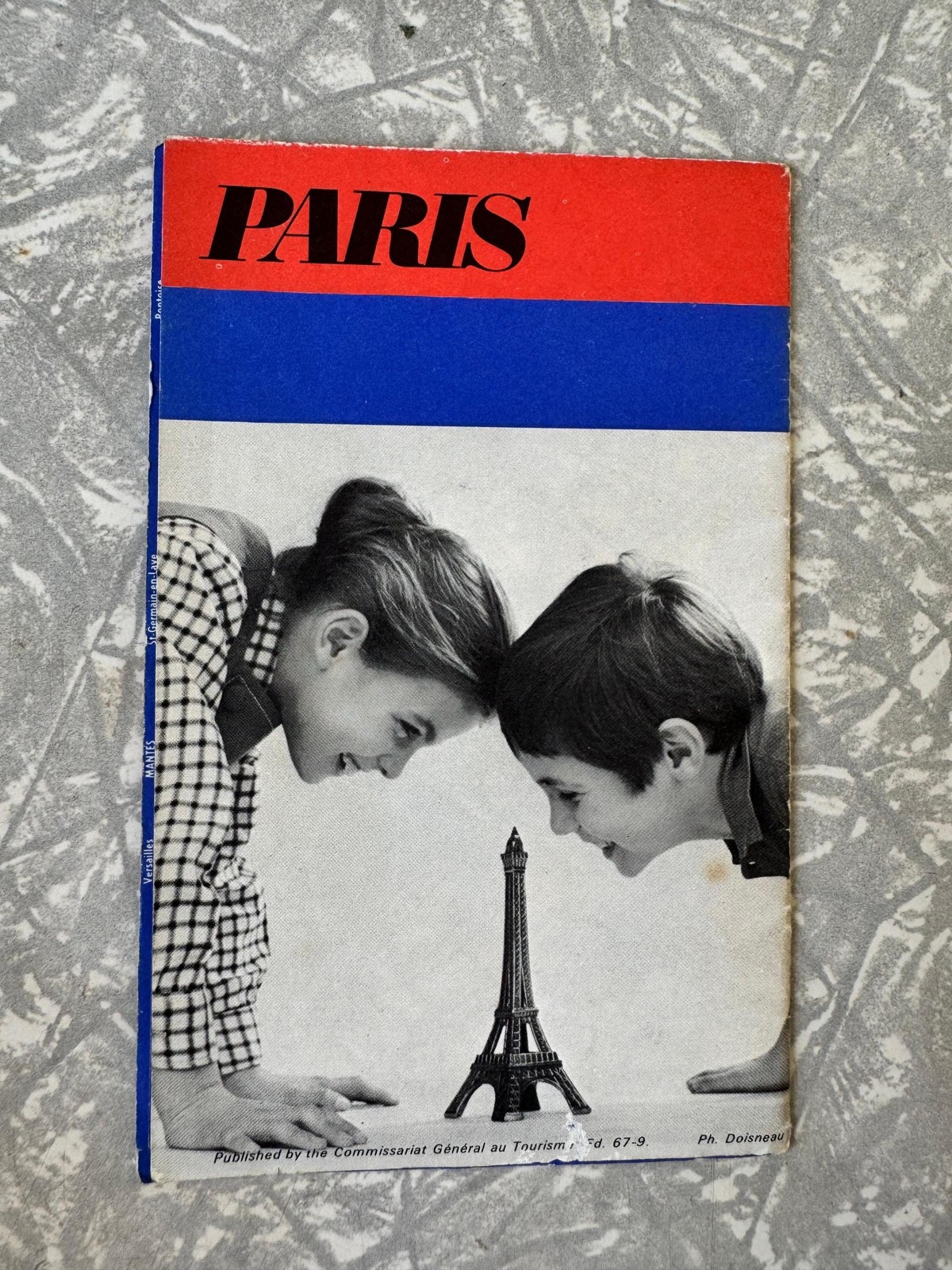 1960s Vintage Paris Tourist Map – Fold-Out Illustrated City & Metro Guide