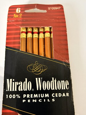 Sanford Mirado Woodtone 100% Premium Cedar No. 2 Pencils 1998 Made in USA