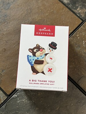 Hallmark Keepsake - A Big Thank You! - Employee Gift - 2024 **NEW / FREE SHIP**