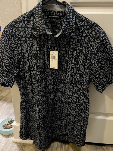 爽やか胸元・即日発送★Michael Kors★ メンズ シャツ Open-Knit Cotton Shirt | Michael Kors [US]