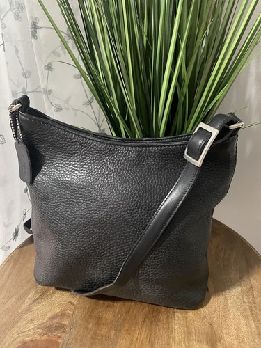 Coach Hudson Vintage Brown Pebbled Leather Crossbody Bag