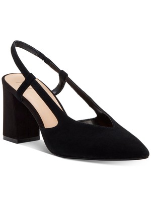 

Женские кожаные туфли-лодочки INC черного цвета с ремешком на пятке Brelina Toe Block Heel Slip On 8,5 м, Черный, 10009465400