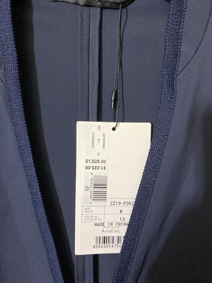 Pre-owned Zucca 4 Carvico Navy Blue Blazer Cz19fd520-size Medium