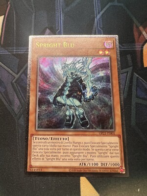 ITALIAN YUGIOH Spright Blue OP21-EN001 Ultimate Rare Nm