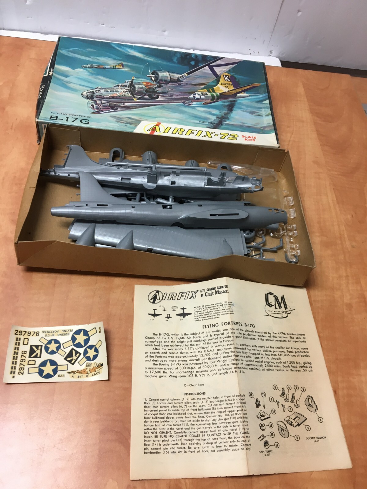 Airfix-72 B-17G Flying Fortress 1:72 Scale Model Kit | eBay