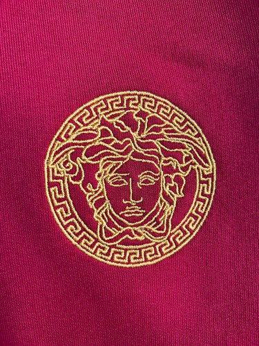 Pre-owned Versace $1150  Medusa Baroque Print Sweatshirt With Hoodie Red S 1003253