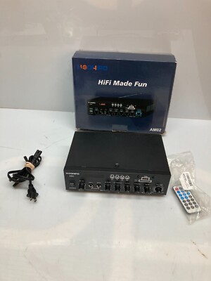 NEOHIPO AM02 Home Theater Audio Power Stereo Receiver Amplifier 2 Channel Amp FM
