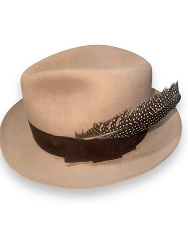 STETSON 150th Anniversary Fedora Hat Lancer size 6 3/4