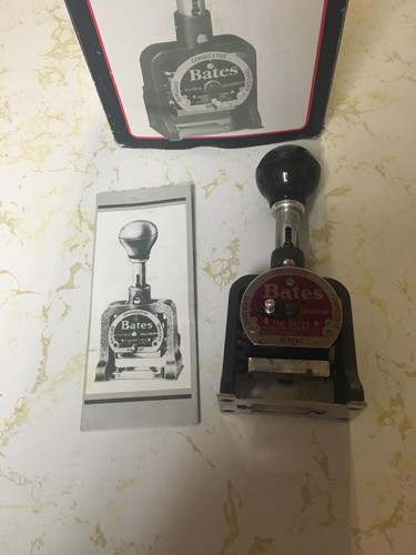 Bates Numbering Machine 6 Wheel Style A 6EMULT