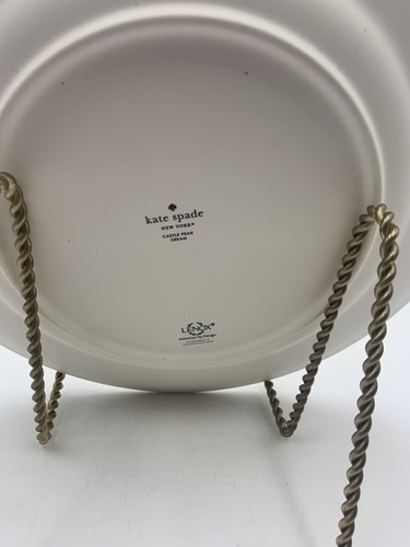 KATE SPADE LENOX CASTLE PEAK CREAM DINNER PLATES SET OF 6