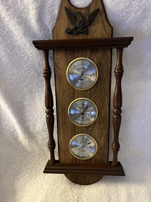 Verichron Model 45 Wall Mount Thermometer Barometer Hygrometer