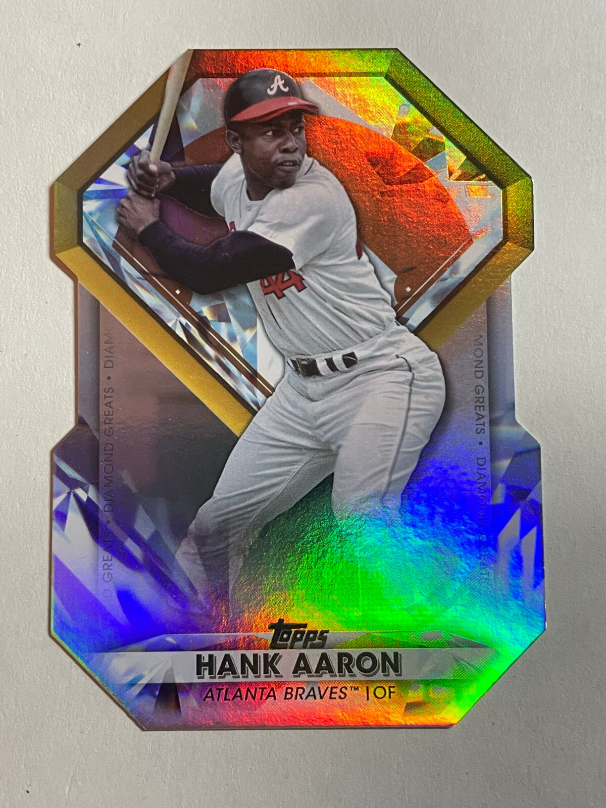 Hank Aaron 2022 Topps Diamond Greats Die Cut DGDC-53 Atlanta