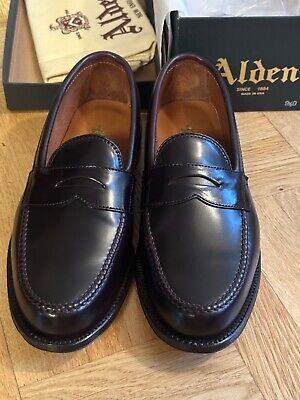 Alden 986 Leisure Handsewn Penny Loafer no.8 Shell Cordovan
