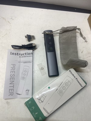 Rechargeable Presentation Clicker - 2 in 1 USB C Powerpoint Clicker with Lase...