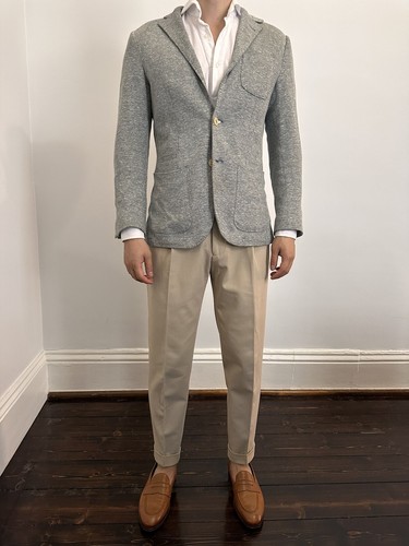 Massimo Dutti グレー ダブルブレストジャケット 34 Massimo Dutti グレー ダブルブレストジャケット 34