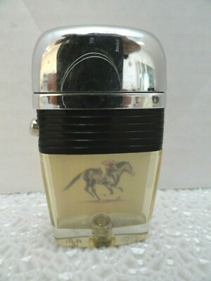 Vintage Scripto VU Lighter Horse Racing with Black Band 