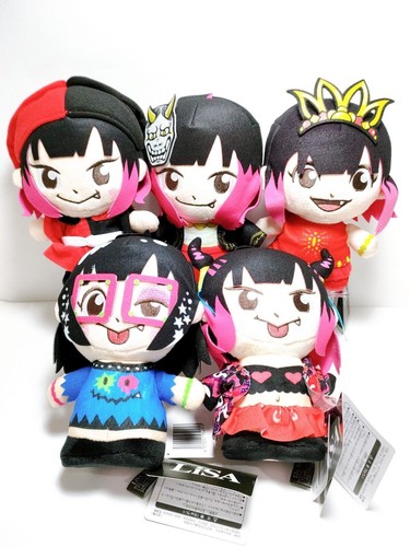 LiSA moipon モアプラスぬいぐるみ ８体 SEGA Prize moipon Japanese singer Lisa Plush doll Set of 5