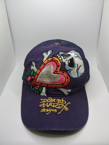 Don Ed Hardy Skull Heart Embroidered Logo