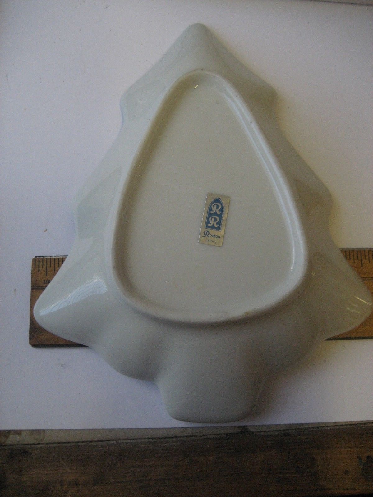 1989 ROMAN INC-JAPAN COPENHAGEN CHRISTMAS/XMAS TREE-SNOWMAN PLATE/NUMBER 66480