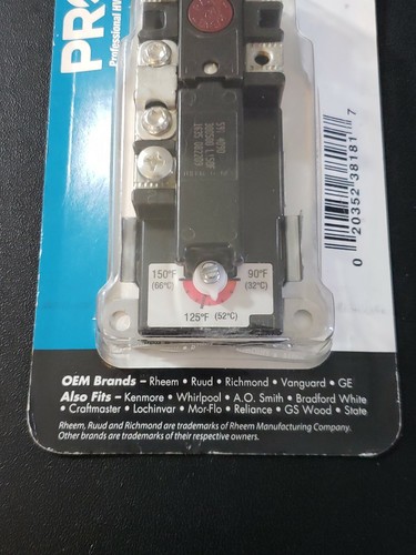 Protech SP11700 Electric 120 VOLT THERMOSTAT FOR ELEMENT ELECTRIC WATER HEATER