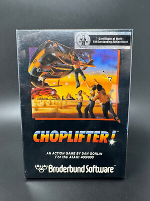 Choplifter! (Atari 400/800) **BRAND NEW - NOS - FACTORY SEALED* [1a]