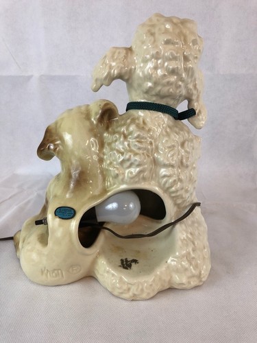 Kron Poodle And Pug TV Lamp 13 X 12 X 8           1dr1