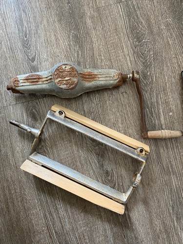 Vintage Antique White Mountain Ice Cream Maker Handle Crank Parts Mixer Farmhous