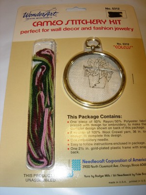 WONDERART CAMEO COLEUS KIT STITCHERY PROJECT CREWEL EMBROIDERY WALL DECOR ART