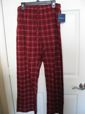 NWT Croft & Barrow Men XL (40-42) cotton sleep pants loungewear sleepwear Red