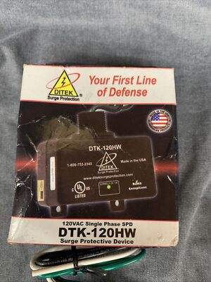 DITEK 120VAC hardwired SURGE protector NEW IN BOX