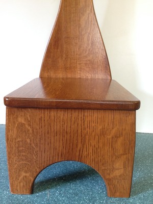 SOLID Q/Sawn WHITE OAK Step Stool/ Bench with Handle with Michaels Cherry Stain