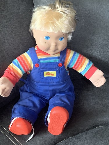 My Buddy Vintage 1986 22" Doll Blonde Hair Blue Eyes Plush W/ Outfit & Shoes