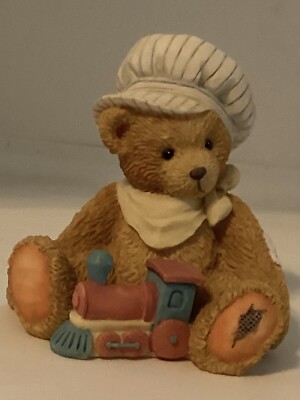 1992 Enesco Cherished Teddies THOMAS Chuggin Along Train 911739