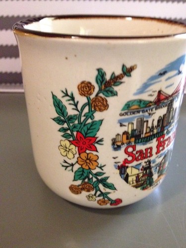 Vintage Retro San Francisco Coffee/Tea Ceramic Mug