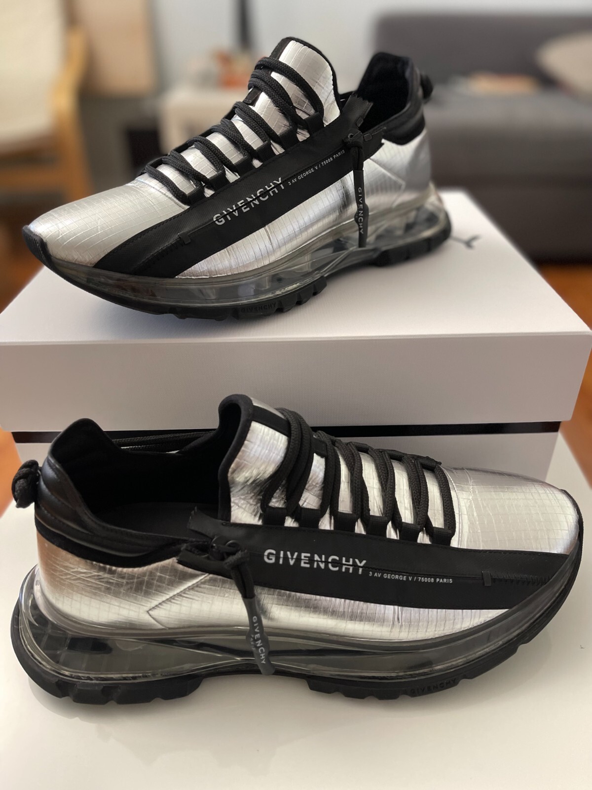 【関税＆送料込み】Givenchy Spectre Runners Givenchy Spectre Runner Sneakers in Synthetic Leather | Saks