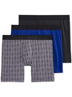 

JOCKEY Intimates, комплект из 2 синих трусов-боксеров из смесового хлопка, размер, Синий, 9751