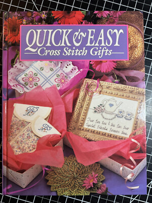 Quick & Easy Cross Stitch Gifts By Oxmoor House Hardcover 1991 First Printing